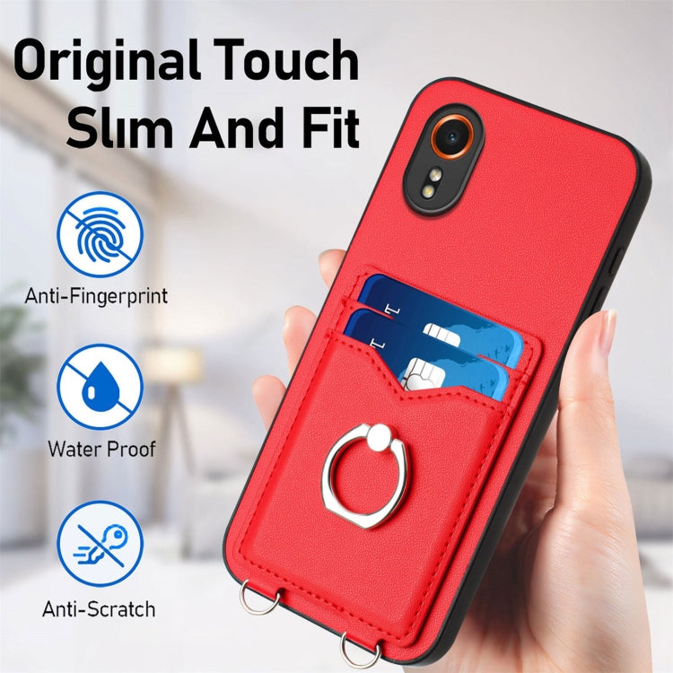 For Samsung Galaxy Xcover7 R20 Ring Card Holder Phone Case