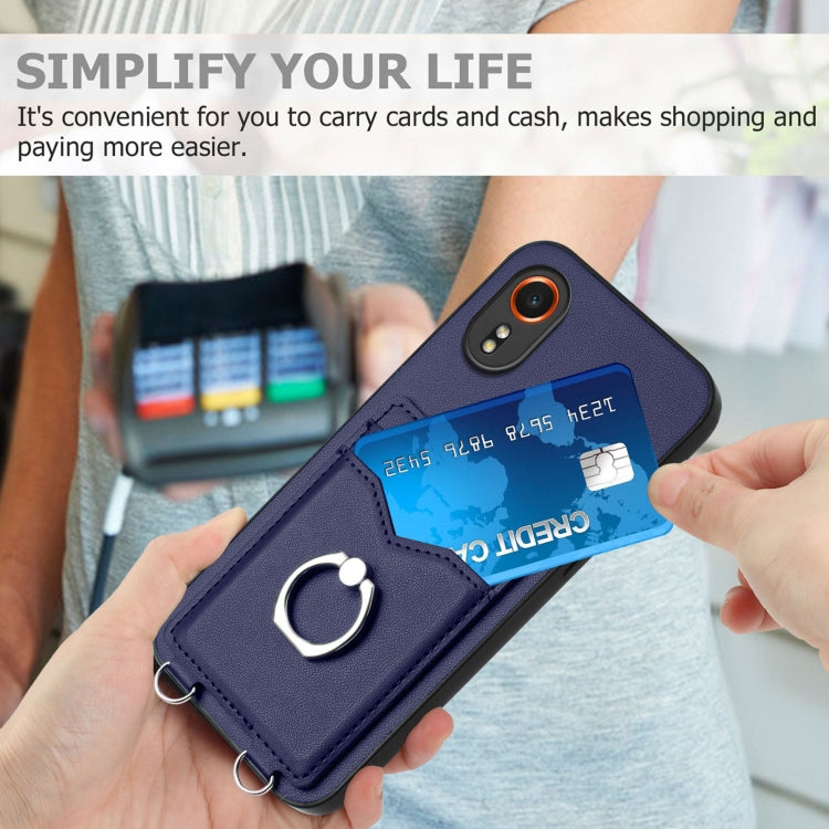 For Samsung Galaxy Xcover7 R20 Ring Card Holder Phone Case