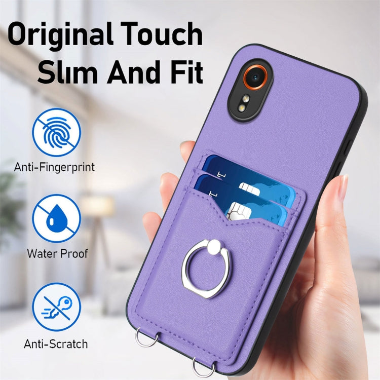 For Samsung Galaxy Xcover7 R20 Ring Card Holder Phone Case