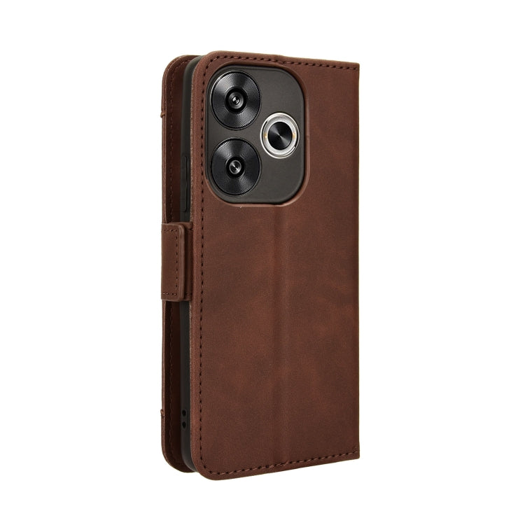 For Xiaomi Redmi Turbo 3 5G Skin Feel Calf Texture Card Slots Leather Phone Case