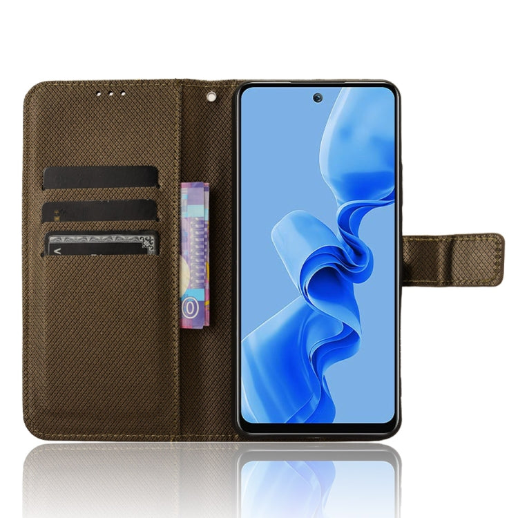 For Itel S24 4G Diamond Texture Leather Phone Case