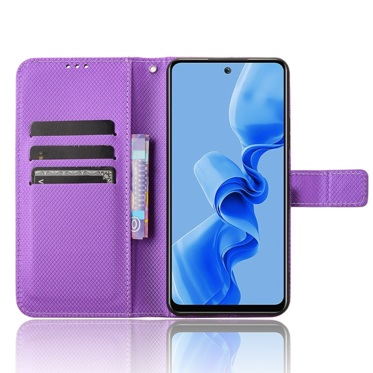 For Itel S24 4G Diamond Texture Leather Phone Case