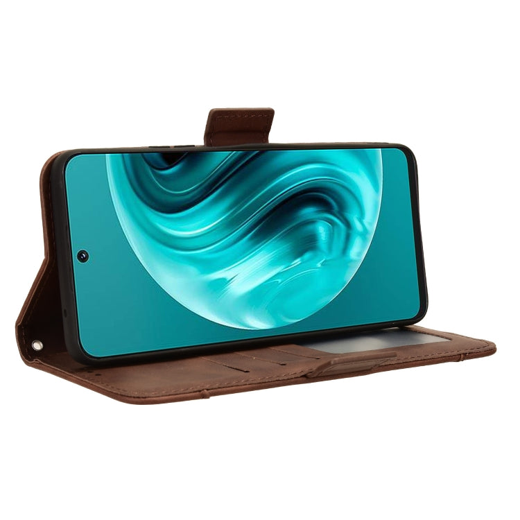 For Huawei nova 12i 4G / Enjoy 70 Pro 4G Skin Feel Calf Texture Card Slots Leather Phone Case