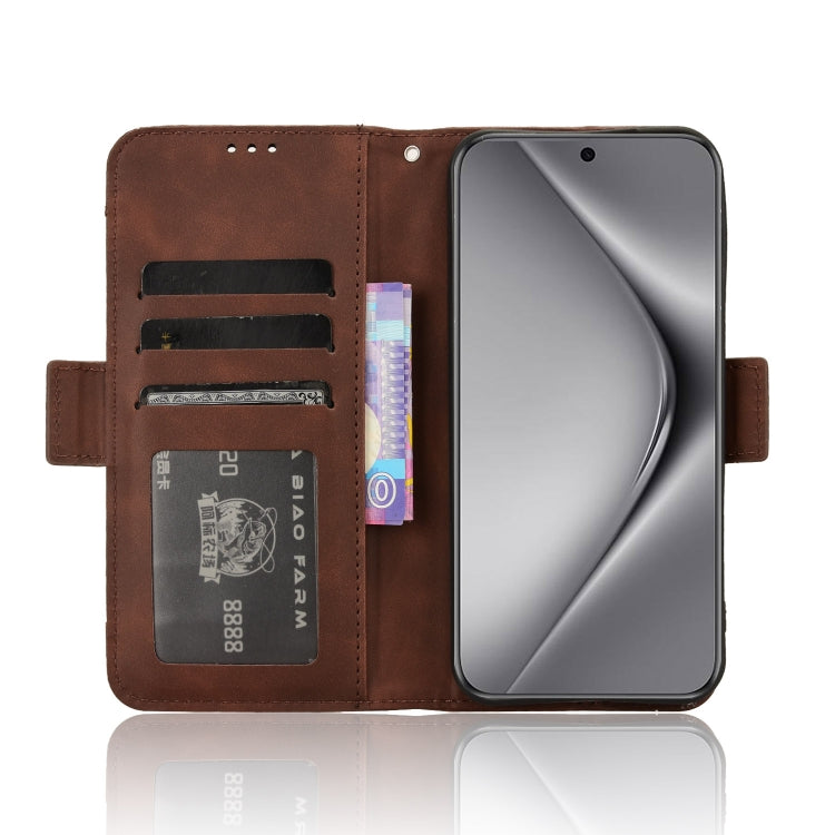 For Huawei Pura 70 Skin Feel Calf Texture Card Slots Leather Phone Case