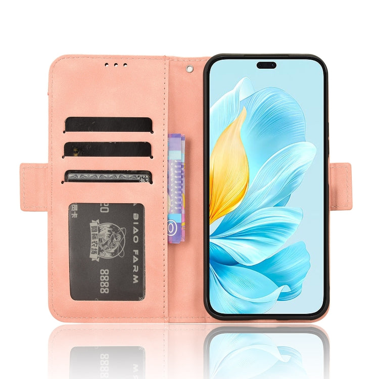 For Honor 200 Lite Global Skin Feel Calf Texture Card Slots Leather Phone Case