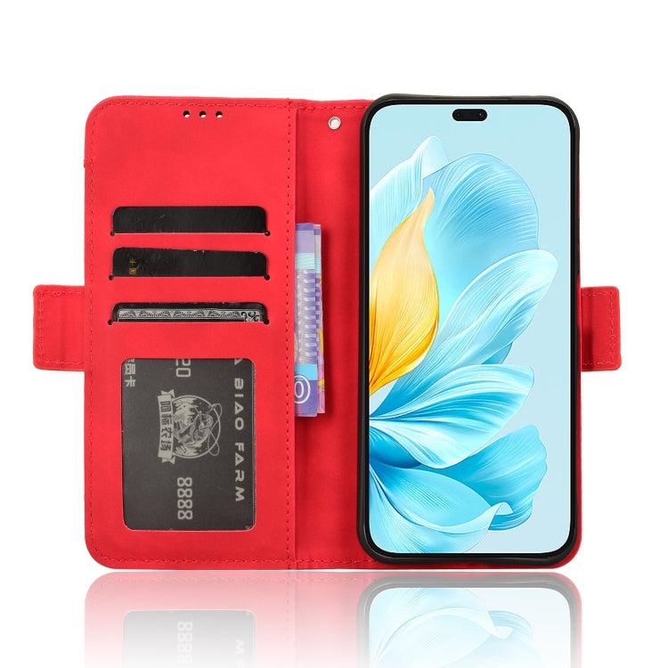 For Honor 200 Lite Global Skin Feel Calf Texture Card Slots Leather Phone Case