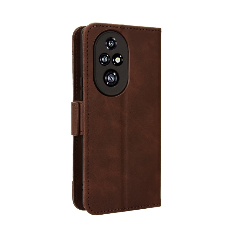 For Honor 200 Pro 5G Skin Feel Calf Texture Card Slots Leather Phone Case