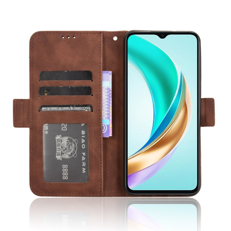 For Honor X6b 4G Skin Feel Calf Texture Card Slots Leather Phone Case