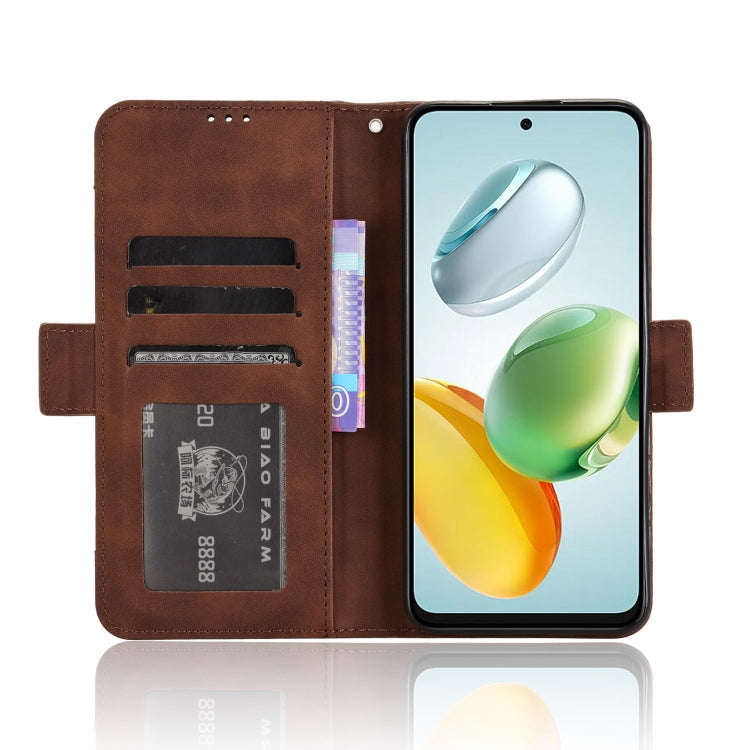 For Honor Play 60 Plus Skin Feel Calf Texture Card Slots Leather Phone Case