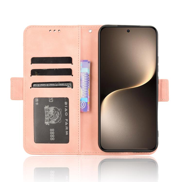 For Honor Magic7 Skin Feel Calf Texture Card Slots Leather Phone Case