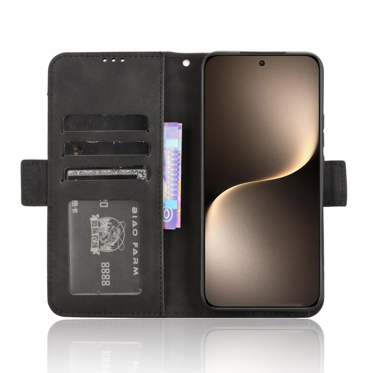 For Honor Magic7 Skin Feel Calf Texture Card Slots Leather Phone Case