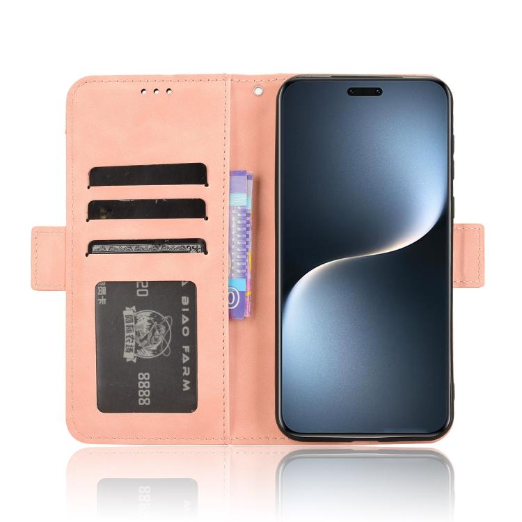 For Honor Magic7 Pro Skin Feel Calf Texture Card Slots Leather Phone Case