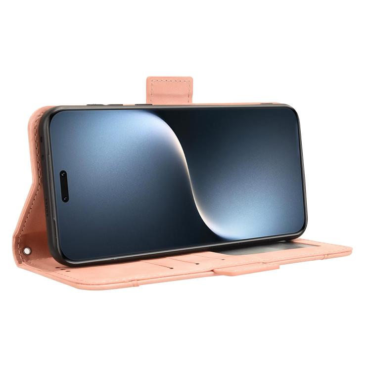 For Honor Magic7 Pro Skin Feel Calf Texture Card Slots Leather Phone Case
