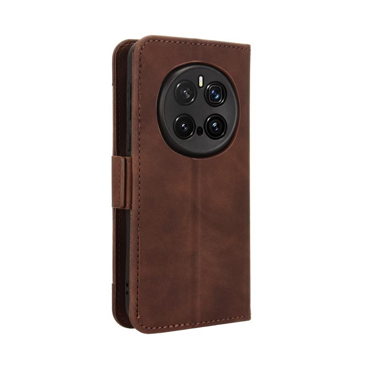 For Honor Magic7 Pro Skin Feel Calf Texture Card Slots Leather Phone Case