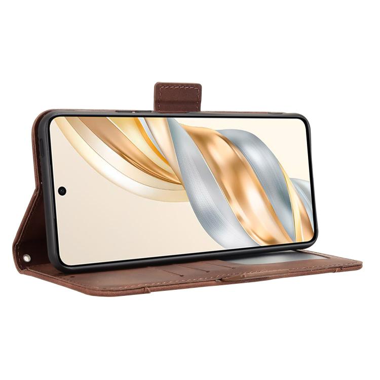 For Honor X60 5G / X9C Smart Skin Feel Calf Texture Card Slots Leather Phone Case