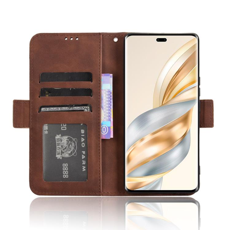 For Honor X60 Pro 5G / X9C 5G Skin Feel Calf Texture Card Slots Leather Phone Case