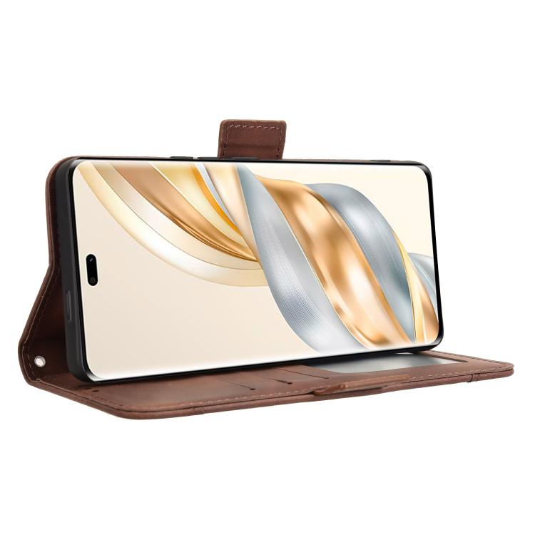 For Honor X60 Pro 5G / X9C 5G Skin Feel Calf Texture Card Slots Leather Phone Case