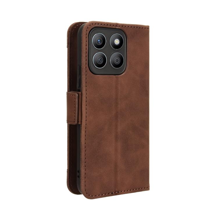 For Honor X8c 4G Skin Feel Calf Texture Card Slots Leather Phone Case