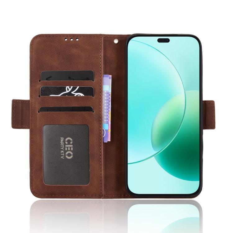 For Honor 400 Lite Global Skin Feel Calf Texture Card Slots Leather Phone Case