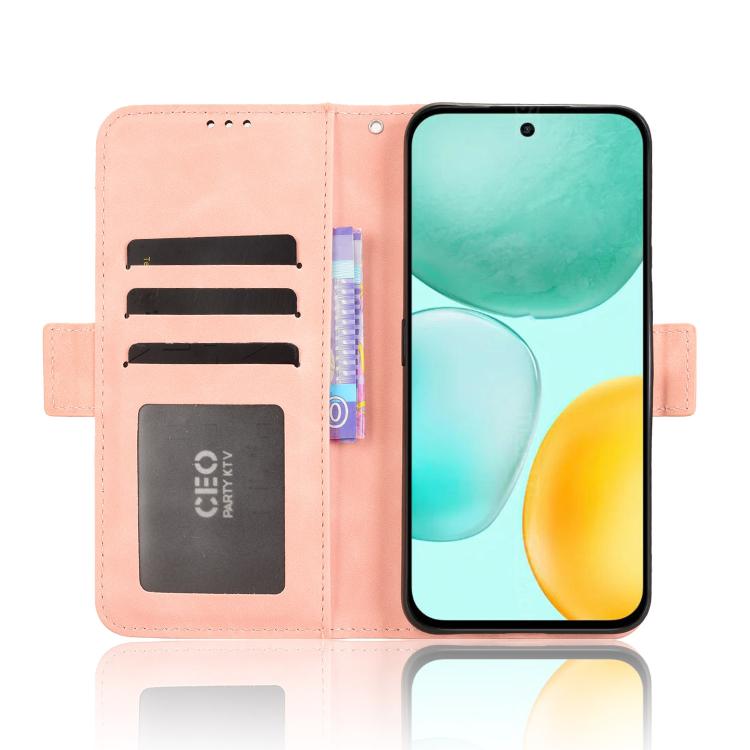 For Honor X6c 4G Skin Feel Calf Texture Card Slots Leather Phone Case
