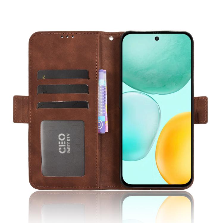 For Honor X6c 4G Skin Feel Calf Texture Card Slots Leather Phone Case