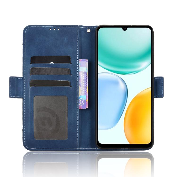 For Honor X5c Plus 4G Skin Feel Calf Texture Card Slots Leather Phone Case