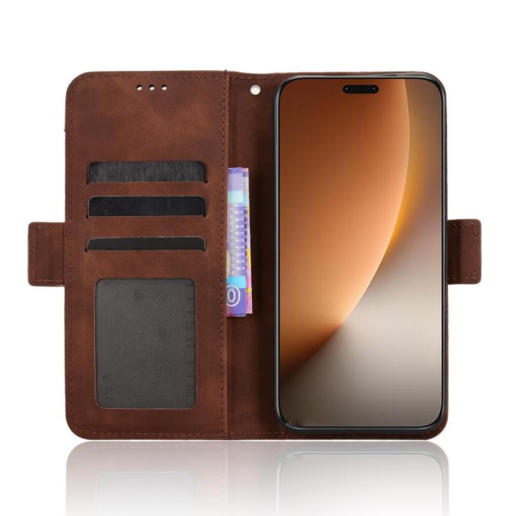 For Honor Magic8 Pro Skin Feel Calf Texture Card Slots Leather Phone Case