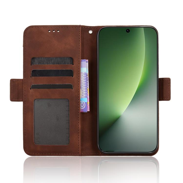 For Honor Magic8 Skin Feel Calf Texture Card Slots Leather Phone Case