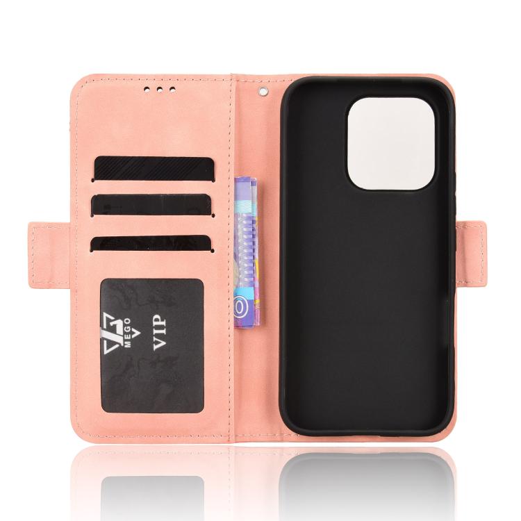 For Honor 600 Lite Global Skin Feel Calf Texture Card Slots Leather Phone Case
