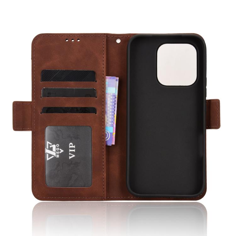 For Honor 600 Lite Global Skin Feel Calf Texture Card Slots Leather Phone Case