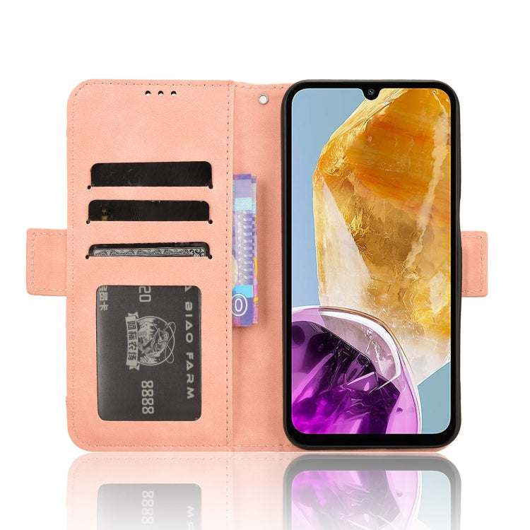 For Samsung Galaxy F15 / M15 5G Skin Feel Calf Texture Card Slots Leather Phone Case