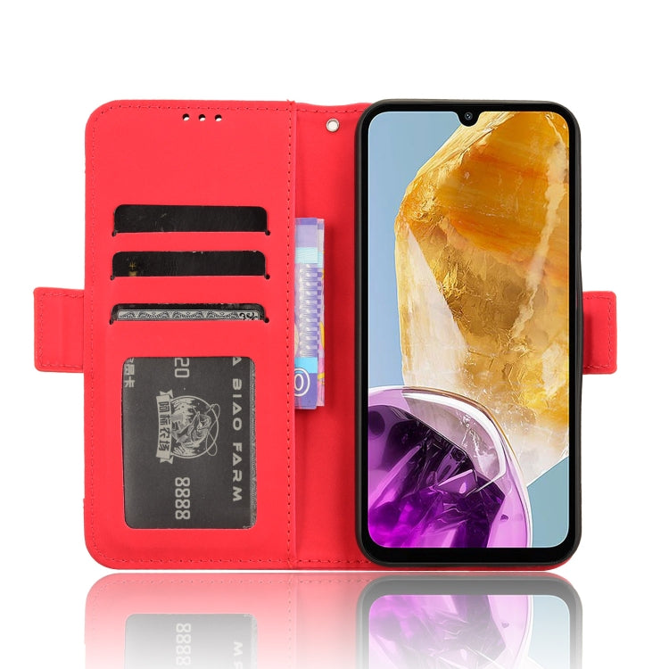 For Samsung Galaxy F15 / M15 5G Skin Feel Calf Texture Card Slots Leather Phone Case