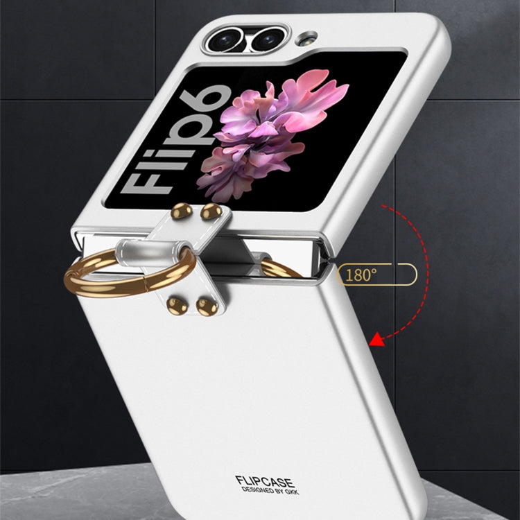 For Samsung Galaxy Z Flip6 / Flip7 FE GKK Ultra-thin PC Full Coverage Phone Case with Ring Holder