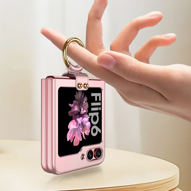 For Samsung Galaxy Z Flip6 / Flip7 FE GKK Ultra-thin PC Full Coverage Phone Case with Ring Holder