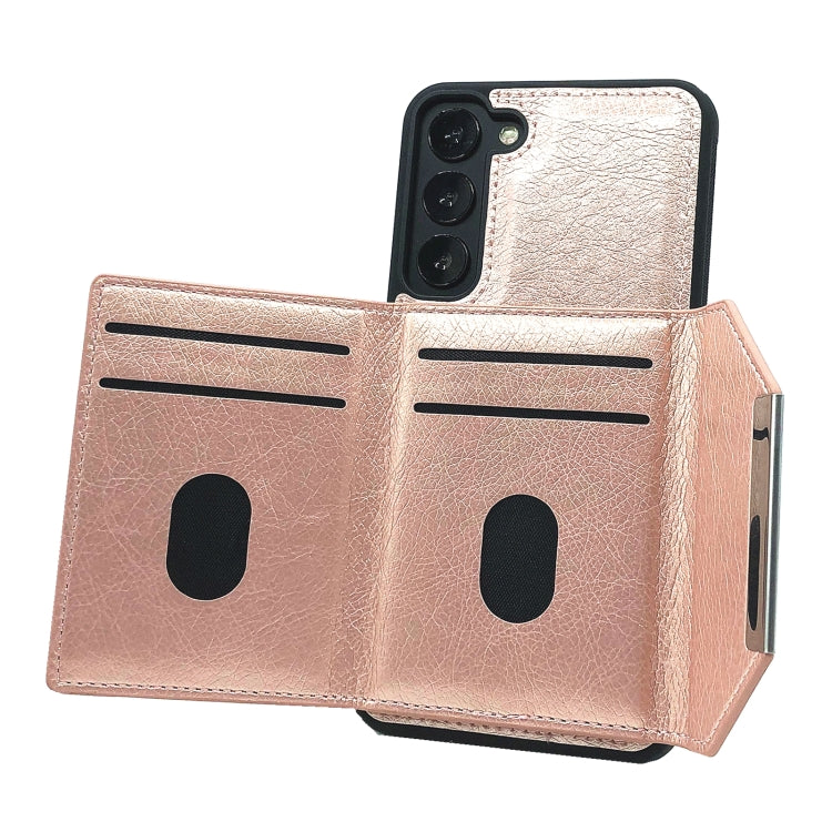 For Samsung Galaxy A15 4G / 5G Solid Color Metal Buckle Card Slots Bag Phone Case