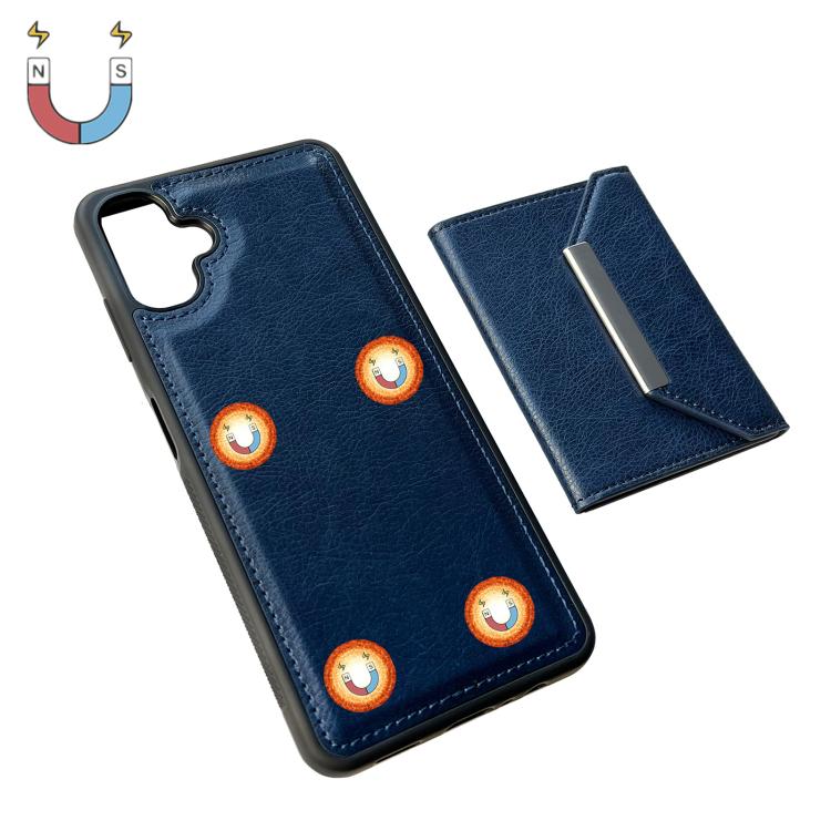 For Samsung Galaxy A06 4G / 5G Solid Color Metal Buckle Card Slots Bag Phone Case