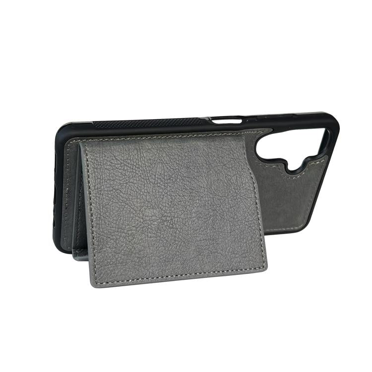 For Samsung Galaxy A36 5G Solid Color Metal Buckle Card Slots Bag Phone Case