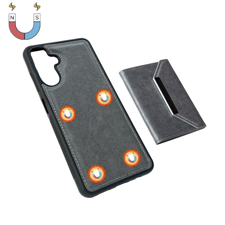 For Samsung Galaxy A36 5G Solid Color Metal Buckle Card Slots Bag Phone Case