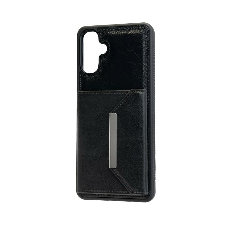 For Samsung Galaxy A36 5G Solid Color Metal Buckle Card Slots Bag Phone Case