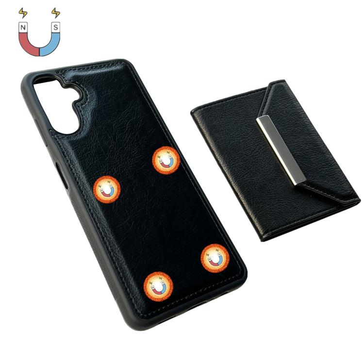 For Samsung Galaxy A36 5G Solid Color Metal Buckle Card Slots Bag Phone Case
