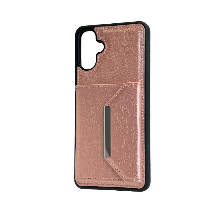 For Samsung Galaxy A36 5G Solid Color Metal Buckle Card Slots Bag Phone Case