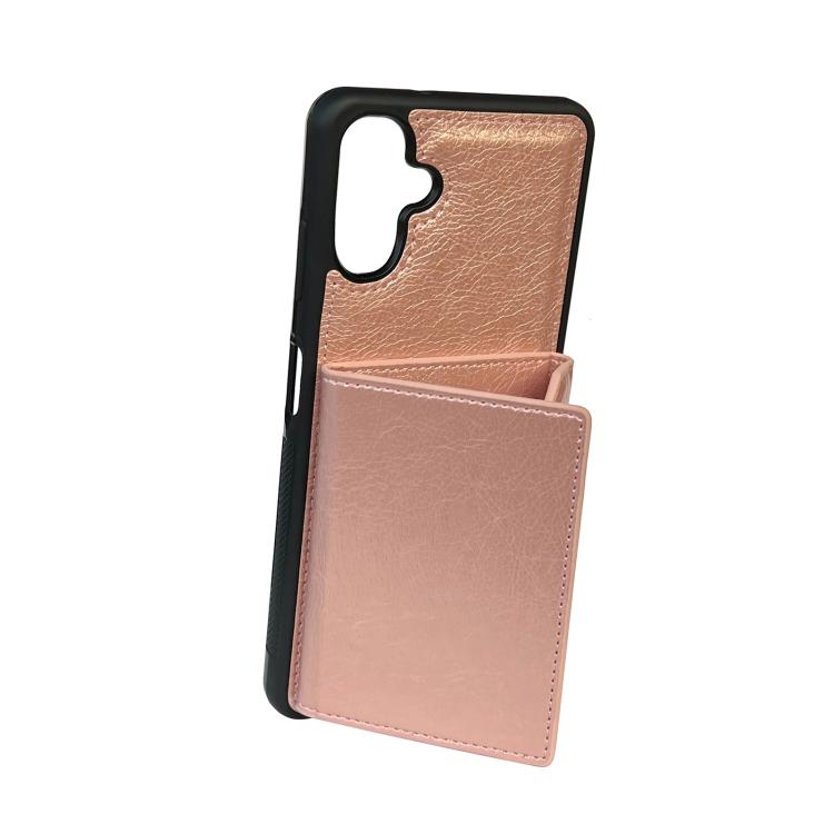 For Samsung Galaxy A36 5G Solid Color Metal Buckle Card Slots Bag Phone Case