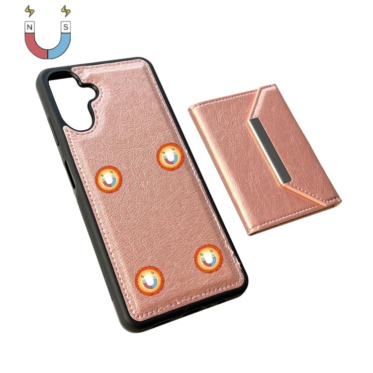 For Samsung Galaxy A36 5G Solid Color Metal Buckle Card Slots Bag Phone Case