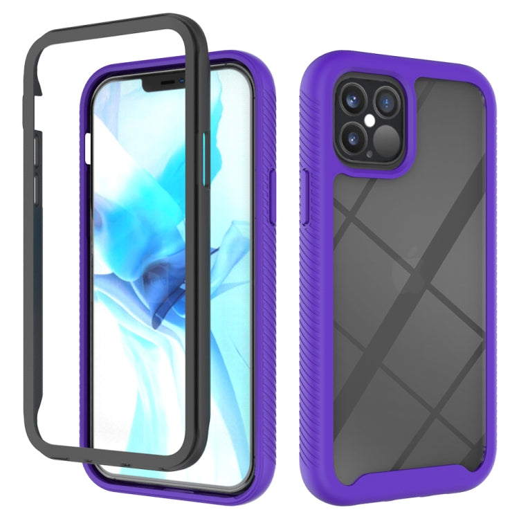 For iPhone 12 / 12 Pro Starry Sky Solid Color Series Shockproof PC + TPU Protective Case