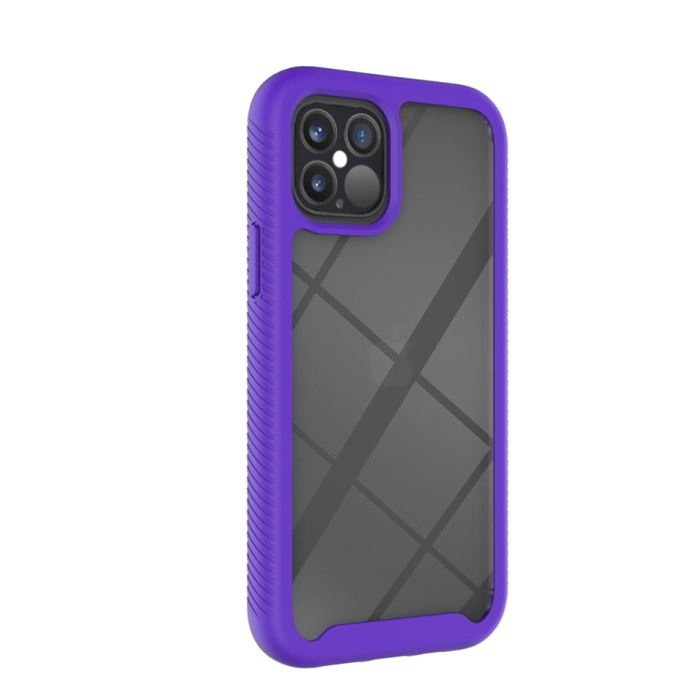 For iPhone 12 / 12 Pro Starry Sky Solid Color Series Shockproof PC + TPU Protective Case