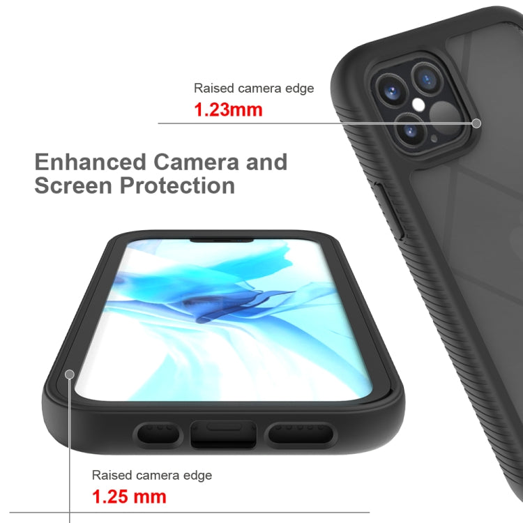 For iPhone 12 / 12 Pro Starry Sky Solid Color Series Shockproof PC + TPU Protective Case