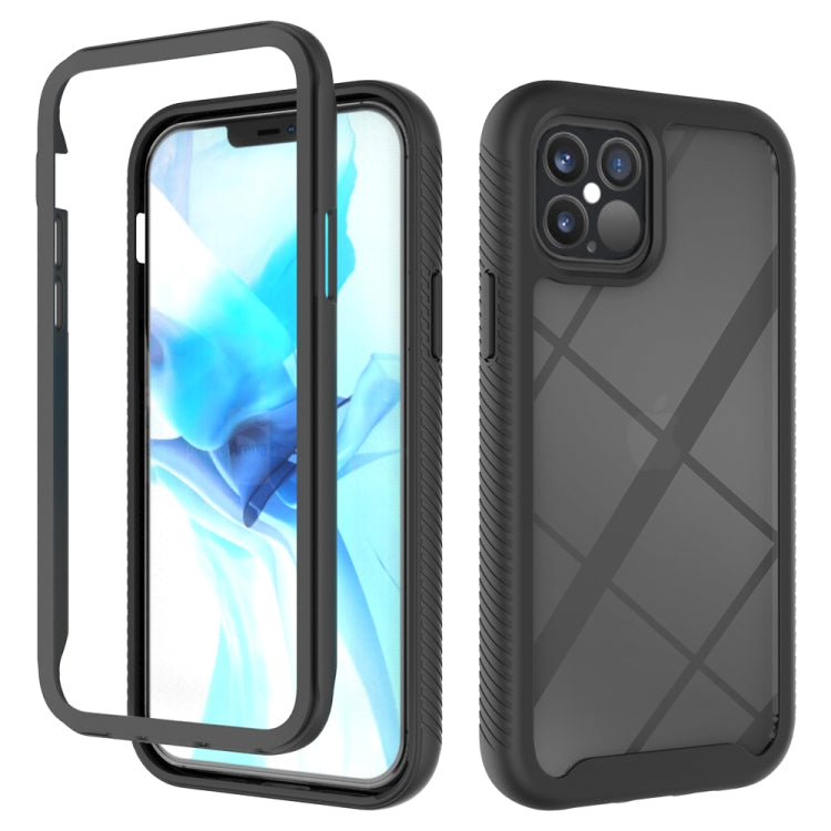 For iPhone 12 / 12 Pro Starry Sky Solid Color Series Shockproof PC + TPU Protective Case