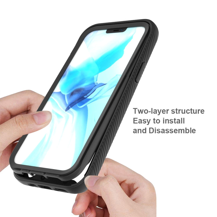 For iPhone 12 / 12 Pro Starry Sky Solid Color Series Shockproof PC + TPU Protective Case