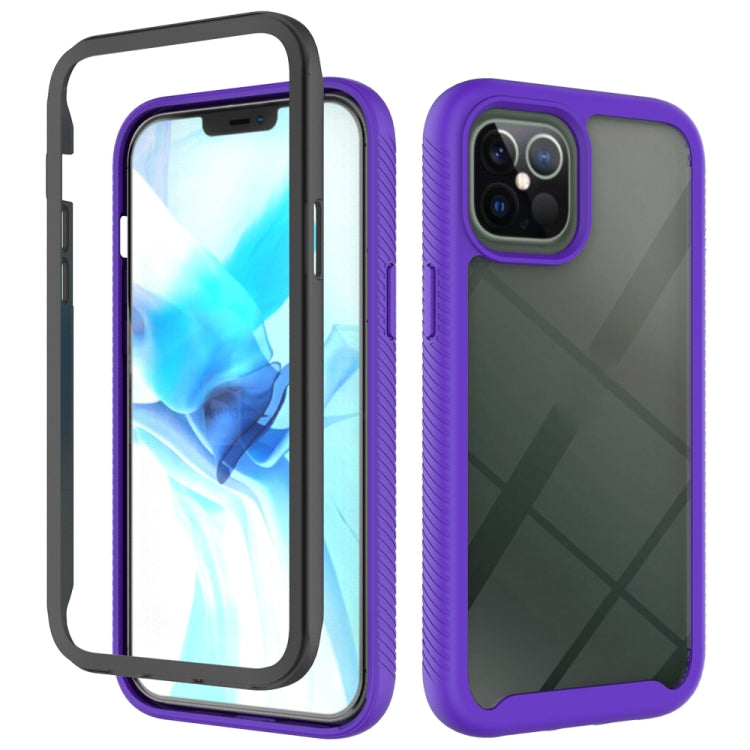 For iPhone 12 Pro Max Starry Sky Solid Color Series Shockproof PC + TPU Protective Case