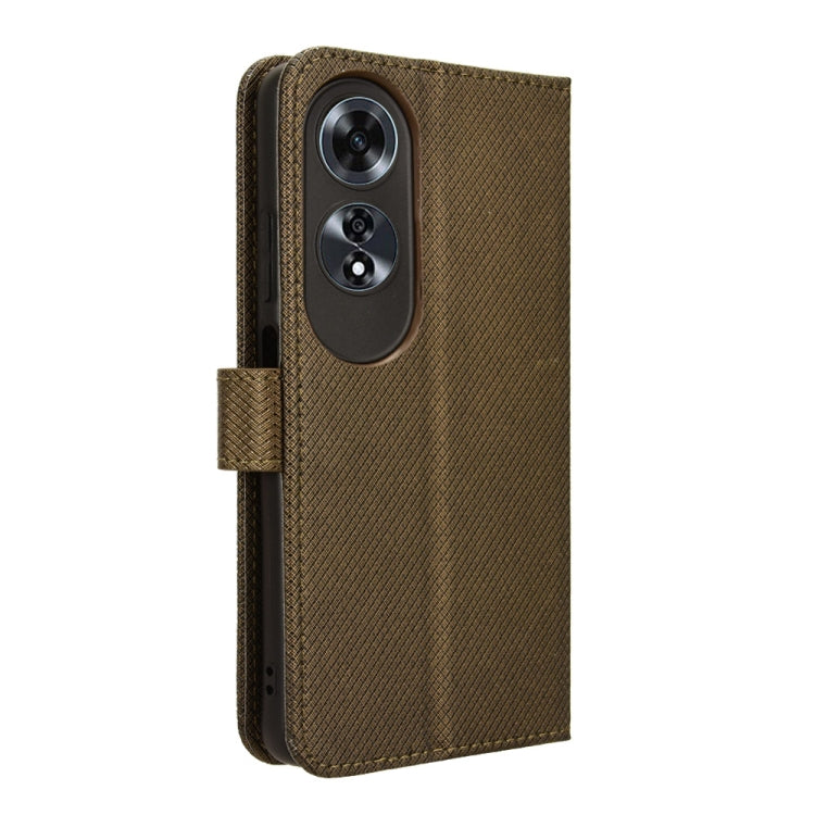 For OPPO A60 4G Diamond Texture Leather Phone Case
